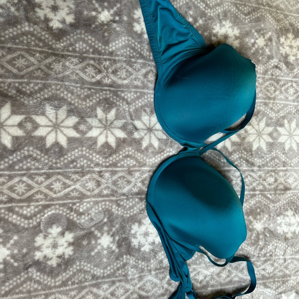 Very sexy Victoria's Secret teal blue with front straps for the sexy look